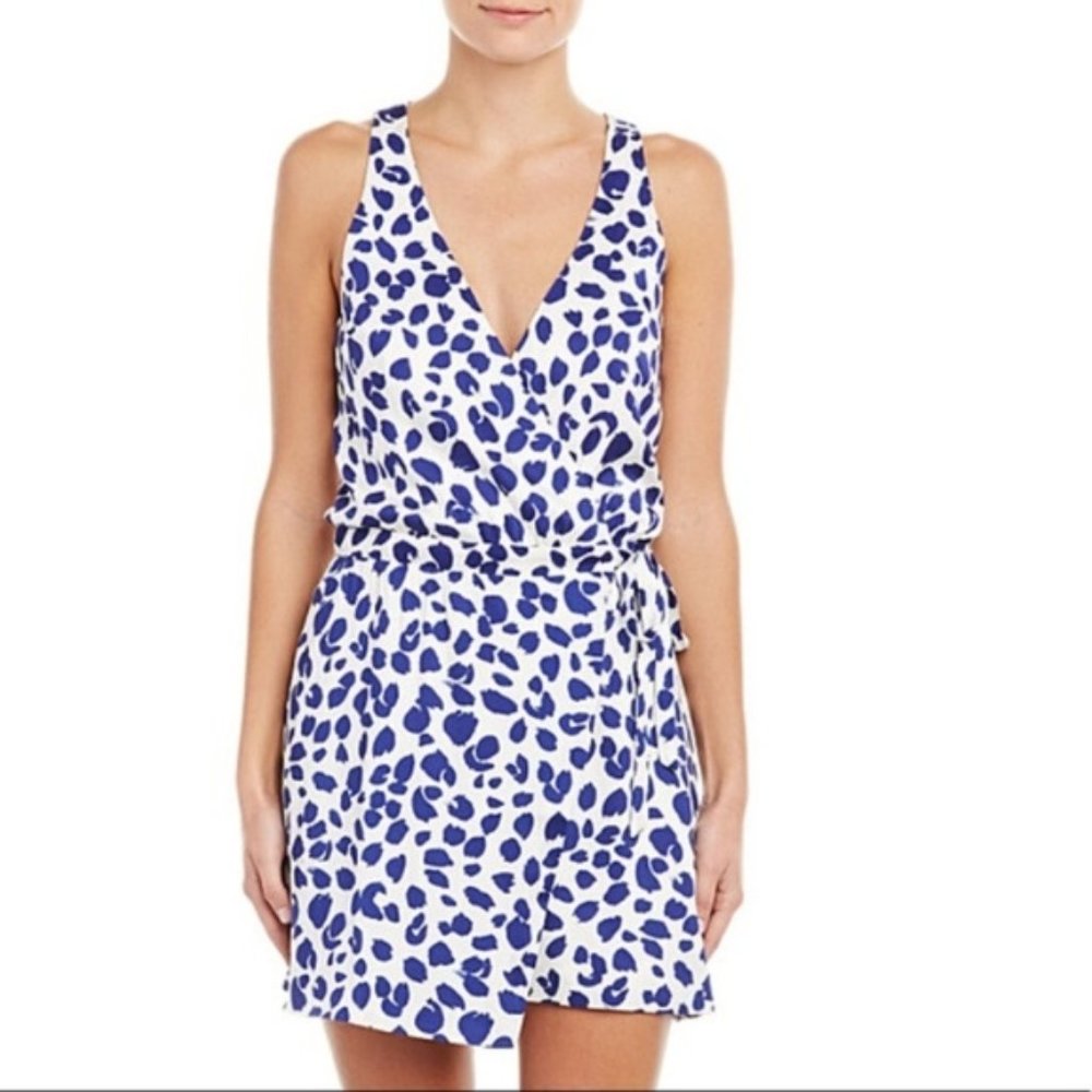 Summer Blue & White Wrap Dress XS